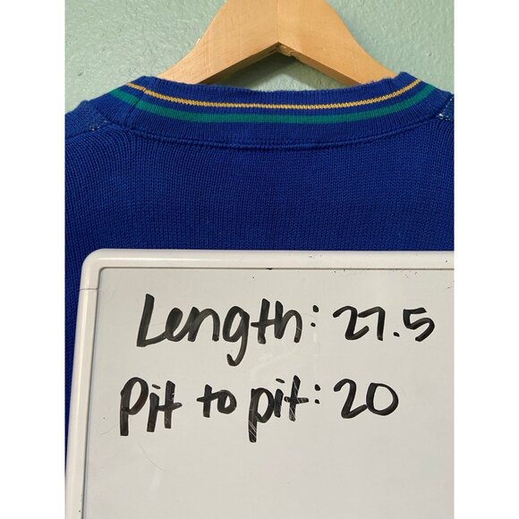 Vintage Pendleton Women's Beach Petite Blue Button Up Sweater‎ Cardigan Medium - Picture 8 of 8